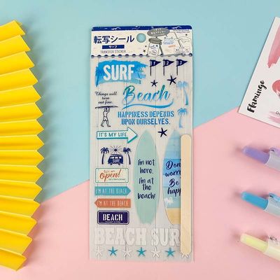 Wiping Custom Transfer Stickers Vinyl  UV Offset Printing DIY Manual Account
